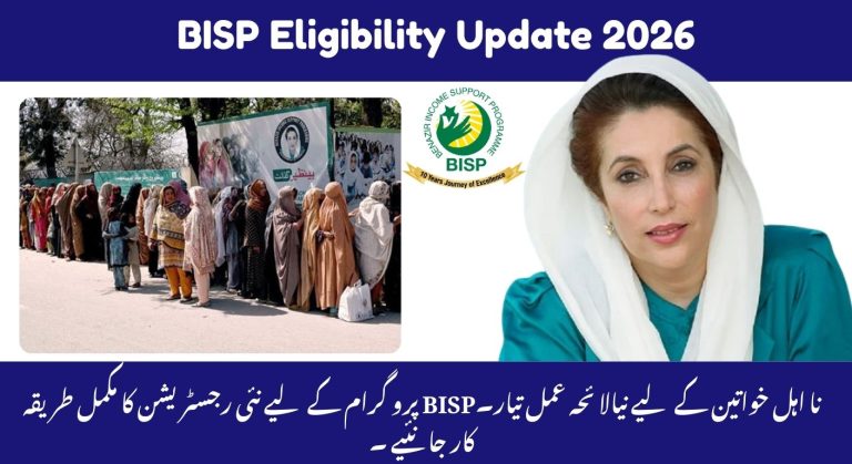 BISP Eligibility Update 2026 – Who Can Benefit from Benazir Kafaalat Program